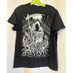 Vampire Freaks Black Graphic Print T-Shirt Adult Size M Black Horror